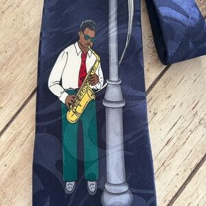 Steven Harris Jazz Tie – Signed by Bourbon Street Saxophonist – New Orleans